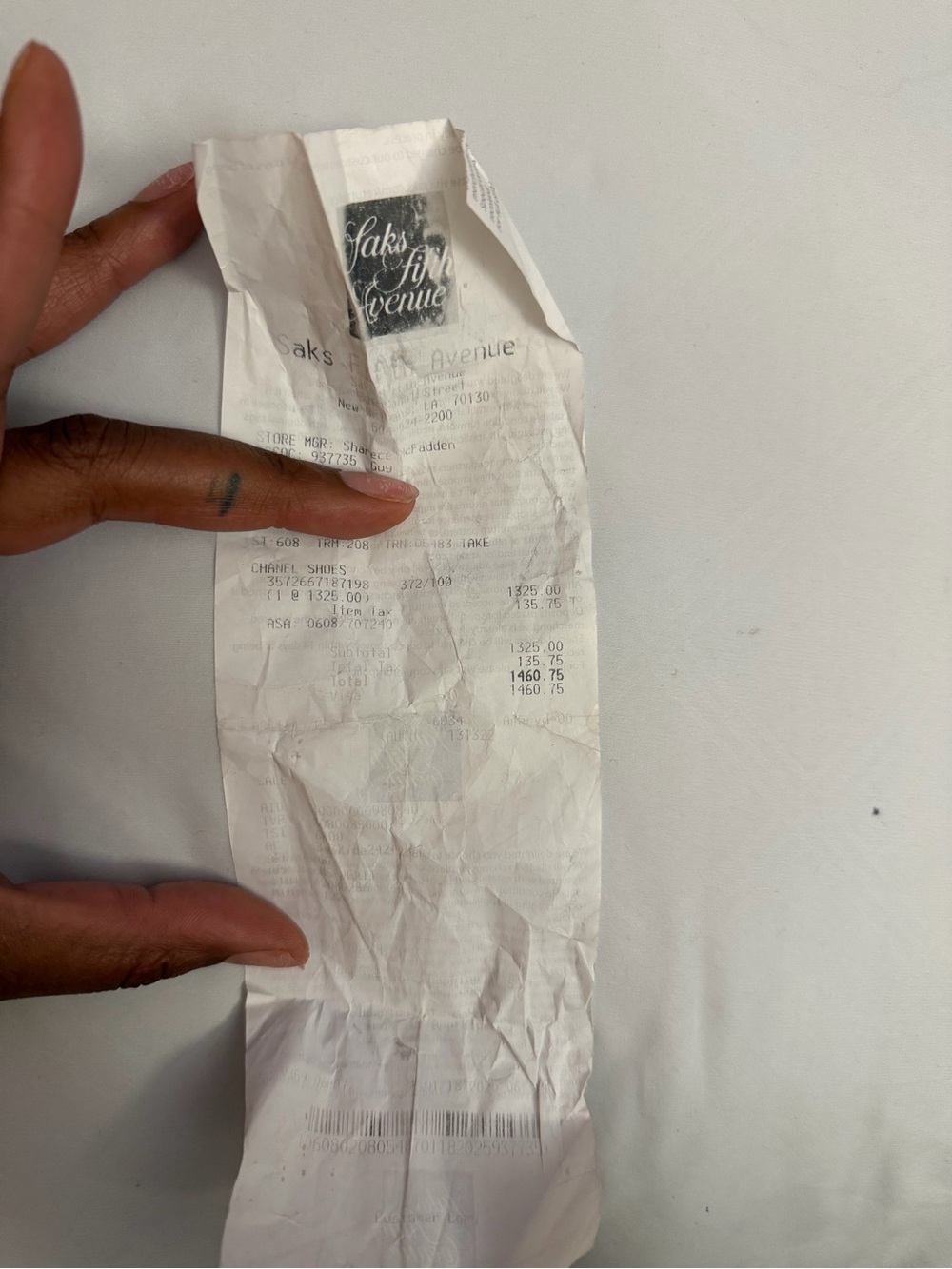 CHANEL Cream and Black Leather Logo Sneakers - Picture 6 of 6